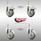 Service Caster 4 Inch 316SS Gray Polyurethane 10mm Threaded Stem Caster Lock Brake, 2PK SCC-SS316TSTTL20S414-PPUB-M1015-2-S2 - alternate 4